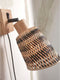 GOOD&MOJO Wandlamp Java - Bamboe Naturel/Zwart - Ø15cm - Binnen Modern