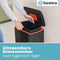 Homra Koniq RVS Prullenbak 30 Liter met Geurfilter - Pedaalemmer Zwart - Afvalbak 30L - Vuilnisbak voor huishouden en kantoor - Vuilbak keuken Afvalemmer - Soft Close Deksel