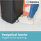 Homra Koniq RVS Prullenbak 30 Liter met Geurfilter - Pedaalemmer Zwart - Afvalbak 30L - Vuilnisbak voor huishouden en kantoor - Vuilbak keuken Afvalemmer - Soft Close Deksel
