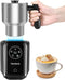 Homtone 5-in-1 Inductie Melkopschuimer - 600 ml - Roestvrij Staal - Warm en Koud Schuim
