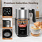 Homtone 5-in-1 Inductie Melkopschuimer - 600 ml - Roestvrij Staal - Warm en Koud Schuim