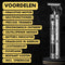 Sansbeauté® T-Blade Buddha Trimmer - Draadloze Baard- en Haartrimmer - 3 Opzetkammen - Silver Platinum