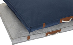 Hondenbed DKD Home Decor 88 x 68 x 10 cm Marineblauw Lichtgrijs 2 Stuks