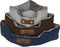Hondenbed DKD Home Decor Bruin Beige Marineblauw 60 x 60 x 20 cm