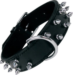 Hondenhalsband Gloria Zwart Spikes (45cm)
