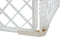 Hondenren - Puppyren - Box voor hond/puppy - Bench - Kooi - Ren - Wit - Transporteerbaar - Met poortje - 90X90X60CM