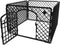 Hondenren - Puppyren - Box voor hond/puppy - Bench - Kooi - Ren - Wit - Transporteerbaar - Met poortje - 90X90X60CM