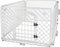 Hondenren - Puppyren - Box voor hond/puppy - Bench - Kooi - Ren - Wit - Transporteerbaar - Met poortje - 90X90X60CM