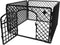 Hondenren - Puppyren - Box voor hond/puppy - Bench - Kooi - Ren - Wit - Transporteerbaar - Met poortje - 90X90X60CM