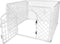 Hondenren - Puppyren - Box voor hond/puppy - Bench - Kooi - Ren - Wit - Transporteerbaar - Met poortje - 90X90X60CM
