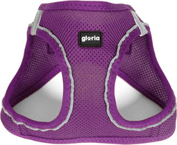 Hondentuigje Gloria Air Mesh Trek Star Verstelbaar Paars L (33,4-35 cm)