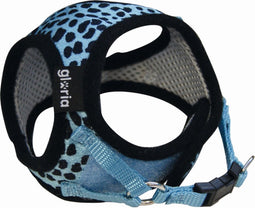 Hondentuigje Gloria Luipaard 17-22 cm Blauw Maat XS