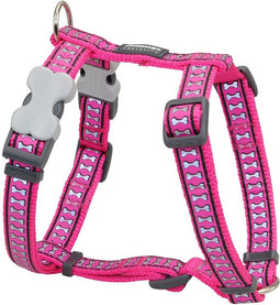 Hondentuigje Red Dingo Roze Bot Reflecterend 30-48 cm Fuchsia