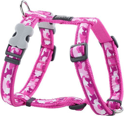 Hondentuigje Red Dingo Style Fuchsia Camouflage 25-39 cm