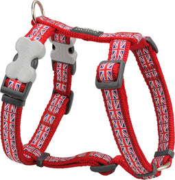 Hondentuigje Red Dingo STYLE UNION JACK FLAG 36-54 cm Rood 30-48 cm