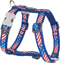 Hondentuigje Red Dingo US Flag 25-39 cm Rood Blauw