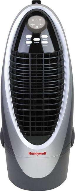 Honeywell Aircooler - Ventilator, Luchtbevochtiger en Luchtkoeler - Mobiele Airco zonder Afvoer - Air Cooler 40dB - Ruimtes tot 16m2 - Afstandsbediening en Timer - Watertank 10L - 62 x 36 cm