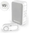Honeywell DC311SP2 draadloze plug-in deurbel met horizontale beldrukker 4 melodieën 84 dB 150 meter wit