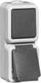 Honeywell Peha spatwaterdicht Wandstopcontact (WCD schakelmateriaal) - 00306521 - E2WJS