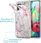 iMoshion Hoesje Geschikt voor Samsung Galaxy A71 Hoesje Siliconen - iMoshion Design hoesje - Roze / Transparant / Blossom Watercolor