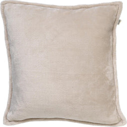 Dutch Decor CILLY - Sierkussen fleece 45x45 cm - Pumice Stone - beige - Inclusief binnenkussen