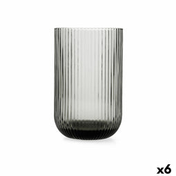 Glas Bidasoa Fosil Grijs Glas 460 ml (6 Stuks)