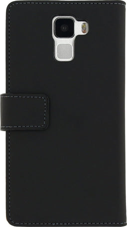 HONOR 7 Hoesje - Mobilize - Slim Wallet Serie - Kunstlederen Bookcase - Zwart - Hoesje Geschikt Voor HONOR 7