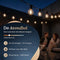 Decens 15m Dimbaar Lichtsnoer Rond - Waterdicht - 25 LED Lampjes - 2700K Warm Wit