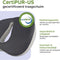 Caresense Zitkussen - Orthopedisch Ergonomisch - Stuitkussen Wigkussen - Wit-Grijs