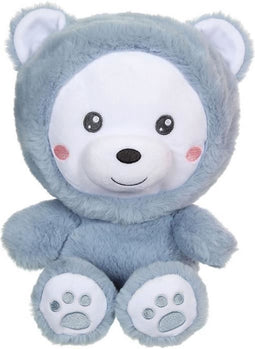 Hoody Pets beer knuffel - GIPSY TOYS - Blauw, 24 cm