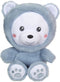 Hoody Pets beer knuffel - GIPSY TOYS - Blauw, 24 cm
