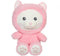Hoody Pets Kattenknuffel - GIPSY TOYS - Roze, 24 cm