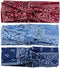 Hoofdband voor dames, elastische hoofdband, met bloemenpatroon, gedraaid katoen, voor dagelijks gebruik, yoga, sport, fitness