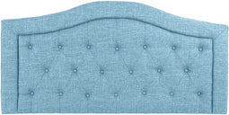 Hoofdbord DKD Home Decor Blauw Hout Polyester (167 x 8 x 132 cm)