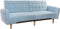 Hoofdbord DKD Home Decor Blauw Hout Polyester (167 x 8 x 132 cm)