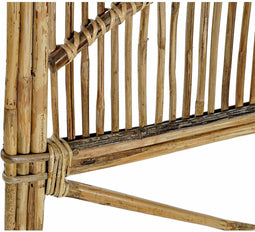 Hoofdbord DKD Home Decor Natuurlijk Rotan (178 x 4 x 128 cm)