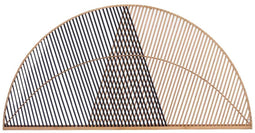 Hoofdbord Driehoek Bruin Zwart Rotan 160 x 80,5 x 2 cm