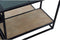 Hoofdtafel DKD Home Decor 8424001787234 Zwart Multicolour Natuurlijk Hout Metaal Spiegel 120 x 60 x 50 cm
