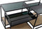 Hoofdtafel DKD Home Decor 8424001787234 Zwart Multicolour Natuurlijk Hout Metaal Spiegel 120 x 60 x 50 cm