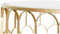 Hoofdtafel DKD Home Decor Glamour Wit Multicolour Gouden Marmer Ijzer 87 x 87 x 51,5 cm