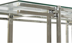 Hoofdtafel DKD Home Decor Kristal Roestvrij staal 120 x 60 x 45 cm Aluminium
