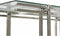 Hoofdtafel DKD Home Decor Kristal Roestvrij staal 120 x 60 x 45 cm Aluminium