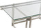 Hoofdtafel DKD Home Decor Kristal Roestvrij staal 120 x 60 x 45 cm Aluminium