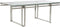 Hoofdtafel DKD Home Decor Kristal Roestvrij staal 120 x 60 x 45 cm Aluminium