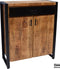 Hoog dressoir / Commode Bruno mango en metaal 100 cm breed