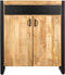 Hoog dressoir / Commode Bruno mango en metaal 100 cm breed
