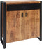 Hoog dressoir / Commode Bruno mango en metaal 100 cm breed