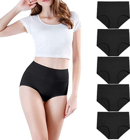 Hooggetailleerde Dames Slips | 5-Delige Set | 4keer-XL