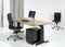 Hoogte verstelbaar bureau T- Poot Work breed 140CM diep 80CM bladkleur Ahorn framekleur Aluminium (RAL9006)