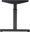 Hoogte verstelbaar T-poot bureau Quick breed 120CM diep 80CM bladkleur Lichtgrijs framekleur Aluminium (RAL9006)